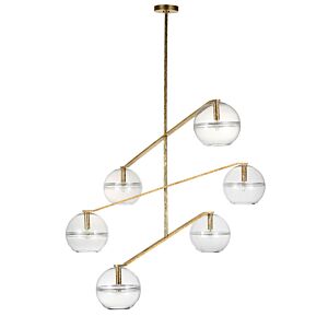 Lowing 6-Light Chandelier in Polished Antique Brass