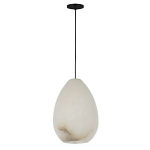 Alina 1-Light LED Pendant in Nightshade Black