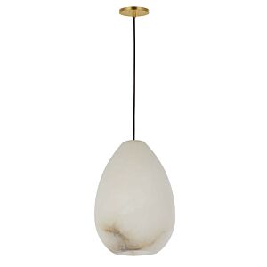 Alina 1-Light Pendant in Hand Rubbed Antique Brass