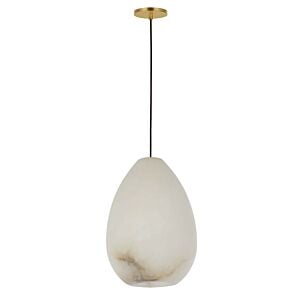 Alina 1-Light LED Pendant in Hand Rubbed Antique Brass