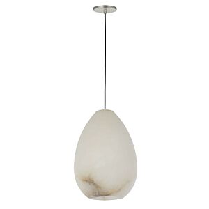 Alina 1-Light LED Pendant in Polished Nickel