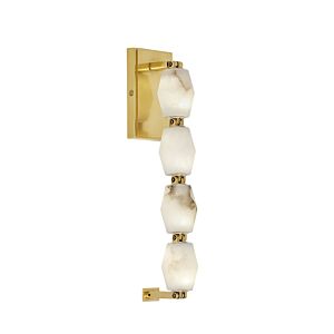 Collier 1-Light LED Wall Sconce in Hand Rubbed Antique Brass