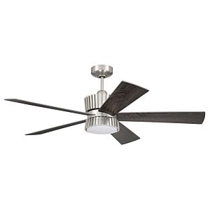 Theiry 1-Light 52" Hanging Ceiling Fan in Brushed Polished Nickel