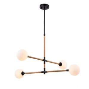 Capilano 4-Light Chandelier in Black