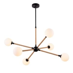 Capilano 6-Light Chandelier in Black