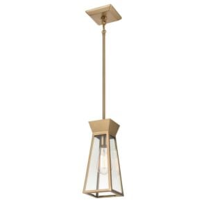 Lucian 1-Light Pendant in Brushed Brass