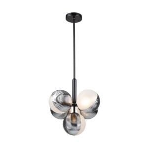 Bolla 5-Light Pendant in Black