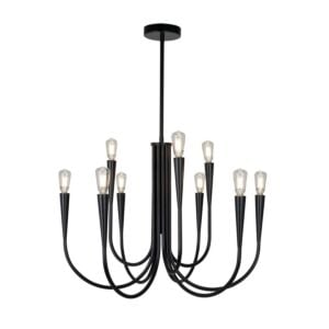 Bronte 9-Light Chandelier in Black