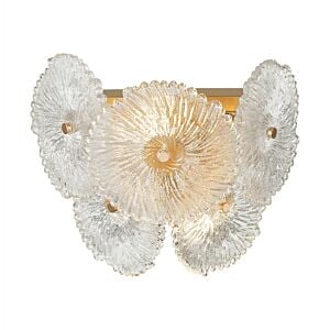 Bloom 2-Light Wall Sconce in Brass