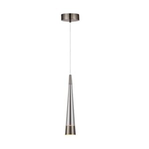 Sunnyvale 1-Light LED Pendant in Pearl Black and Smoke