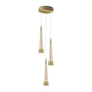 Sunnyvale 3-Light LED Chandelier in Brass