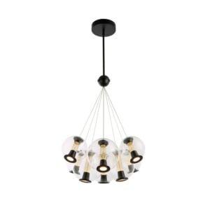 Arlo 8-Light LED Chandelier in Black