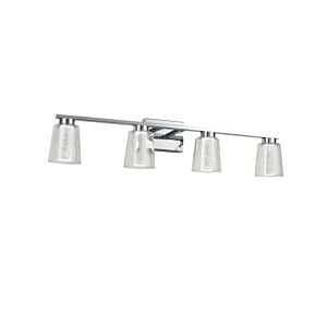 Dalton 4-Light LED Bathroom Vanity Lightroom Vanity in Chrome