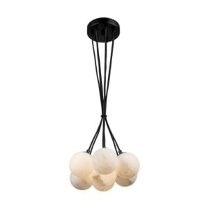 Camila 7-Light LED Pendant in Black