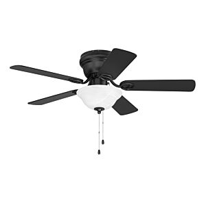 Wyman 2-Light 42" Hugger Ceiling Fan in Flat Black