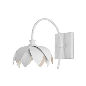 Sweetheart 1-Light Wall Sconce in Gesso White