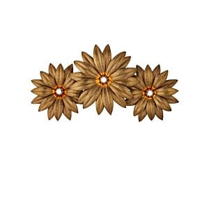 Alithea 3-Light Wall Sconce in Antique Brass