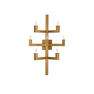 Andre 7-Light Wall Sconce in Brass