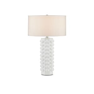 Cassandra 1-Light Table Lamp in Matte White