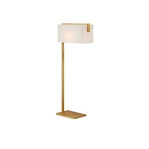 Gambit 1-Light Floor Lamp in Contemporary Gold Leaf