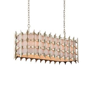 Bardi 8-Light Chandelier in Contemporary Silver Leaf