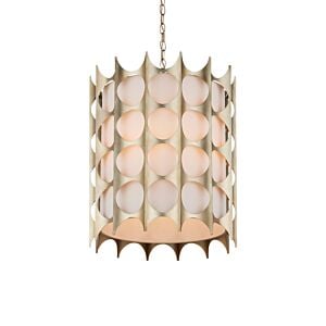 Bardi 4-Light Pendant in Contemporary Silver Leaf