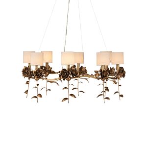 Rosabel 8-Light Chandelier in Antique Brass