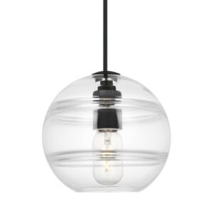 Sedona 1-Light LED Pendant in Nightshade Black