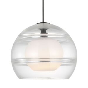 Sedona 1-Light LED Pendant in Nightshade Black