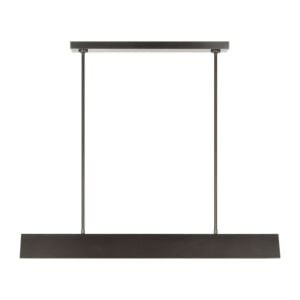 Pench 1-Light LED Linear Chandelier in Dark Bronze