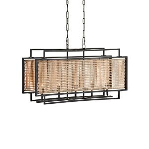 Boswell 5-Light Chandelier in Natural with Black