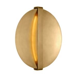 Cymbal 1-Light LED Wall Sconce in Natural Brass