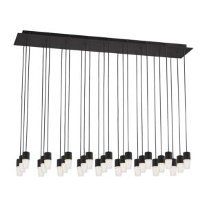 Lassell 27-Light LED Chandelier in Nightshade Black