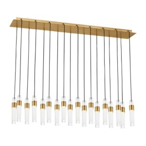 Lassell 20-Light LED Chandelier in Nightshade Black