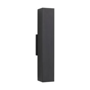 Pressa 2-Light LED Outdoor Wall Mount in Black