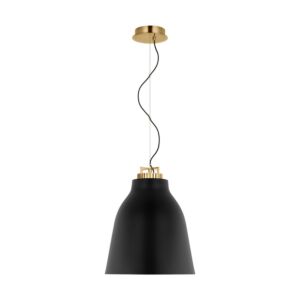 Forge 1-Light LED Pendant in Natural Brass