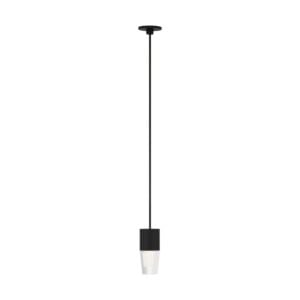 Lassell 1-Light LED Pendant in Nightshade Black