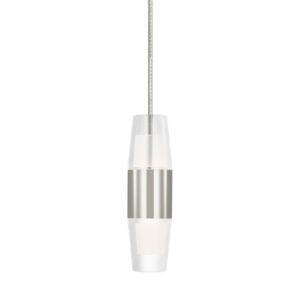 Lassell 1-Light LED Pendant in Polished Nickel