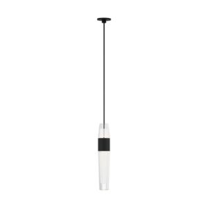 Lassell 1-Light LED Pendant in Nightshade Black