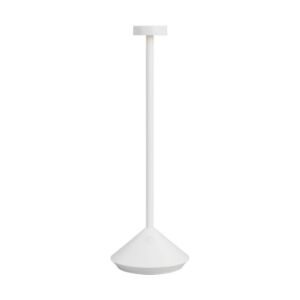 Moneta 1-Light LED Table Lamp in Matte White