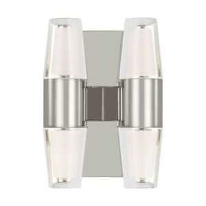 Lassell 4-Light LED Wall Sconce in Polished Nickel