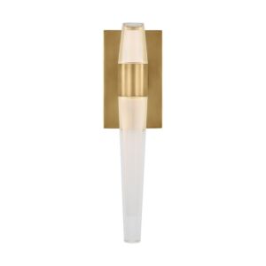 Lassell 2-Light LED Wall Sconce in Natural Brass