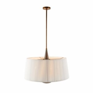 Middlebury 6-Light Pendant in Graphite with Graphite/Heritage Brass