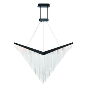 Vivien 1-Light LED Chandelier in Black