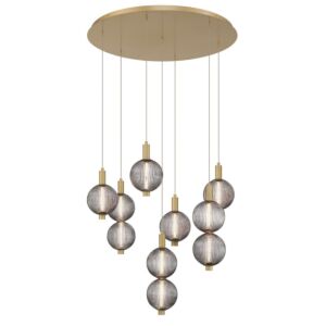 Palmas 7-Light LED Pendant in Gold