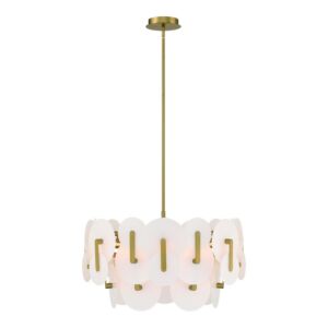 Nuvola 2-Light LED Chandelier in Gold