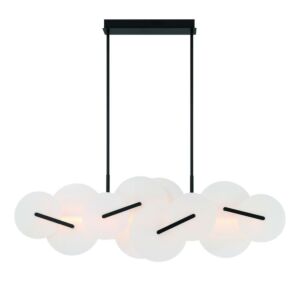 Nuvola 2-Light LED Chandelier in Black