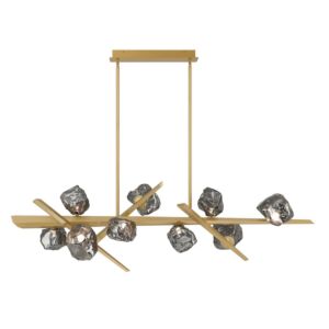 Thorah 9-Light LED Chandelier in Gold