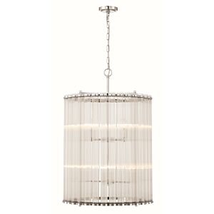 Glasbury 8-Light Pendant in Nickel