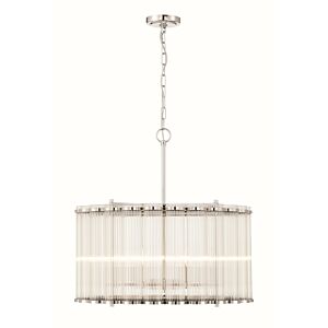 Glasbury 6-Light Pendant in Nickel